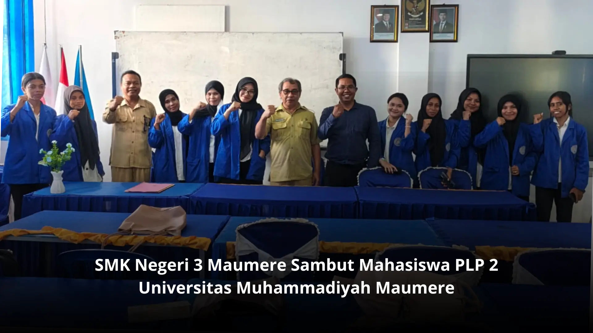 SMK Negeri 3 Maumere Menyambut Mahasiswa PLP 2 Universitas Muhammadiyah Maumere